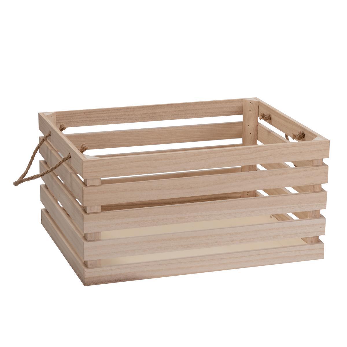 Cagette en bois - Différents formats - 40 x H 20 x 30 (Taille L) - Marron - K.KOON