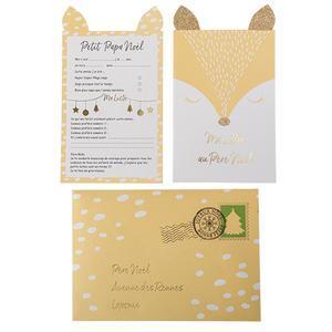 LETTRE PERE NOEL FAON BEIGE