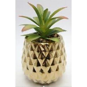 Succulente artificielle en pot ananas
