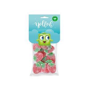 Sachets de bonbons Yolloh Sweet Strawberries - L 22 x H 4 x l 11 cm - Rouge, vert - YOLLOH