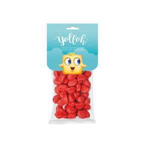 Sachets de bonbons Yolloh Mini Strawberries - L 22 x H 4 x l 11 cm - Rouge - YOLLOH