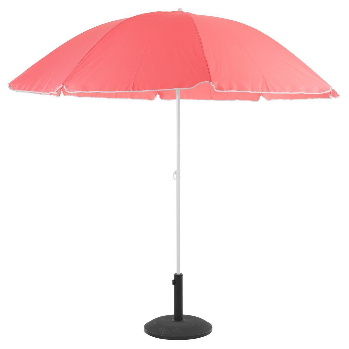 Parasol de plage Ardea - ø 240 x H 220 cm - Rose