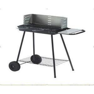 Barbecue à charbon Karmila - 51 x 30 cm - Noir, gris