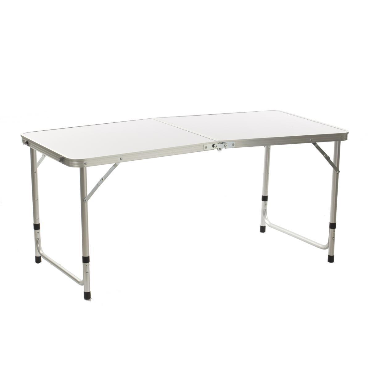 Table pliante en aluminium - 120 x 60 x 70 cm - Différents coloris