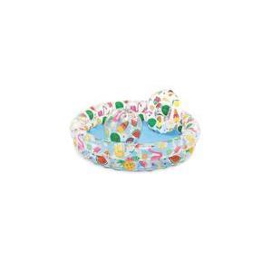 Piscinette Summer Pop et ses accessoires - ø 122 x 25 cm - Multicolore