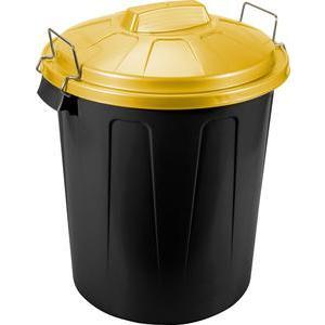 Poubelle de recyclage 70 L - Jaune