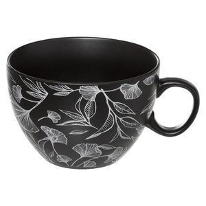 Tasse Fleur d'encre - ø 15 x H 8 cm - Différents modèles - Noir, blanc