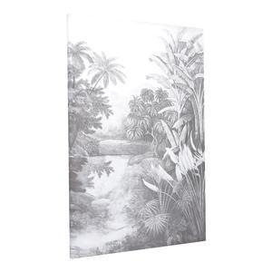 Toile imprimée Jungle d'antan - L 90 x l 60 cm - Différents modèles - Noir, blanc - K.KOON