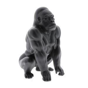 Statue gorille - 20 x H 30 x 19.5 cm - Noir - K.KOON
