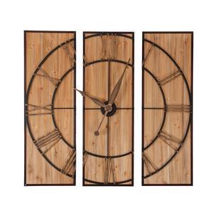 Horloge triptyque XXL - L 114 x P 5 x l 114 cm - K.KOON