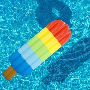 Matelas de piscine gonflable Glace - L 175 cm - Multicolore
