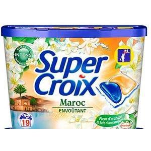 Lessive en pods Maroc - 19 pods - Fleur d'oranger & lait d'amande - SUPER CROIX