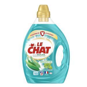 Lessive liquide aux huiles essentielles - 1.95 L - Parfum d'eucalyptus & de menthe - LE CHAT