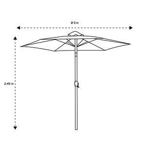 Parasol Héra - ø 300 x H 245 cm - Beige - MOOREA