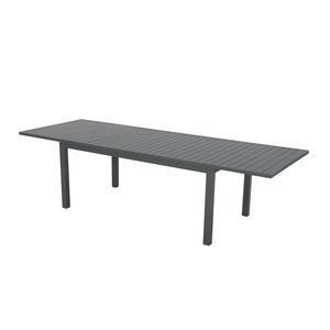 Table extensible Zao - 100 x 180 x H 75 cm - Gris - MOOREA