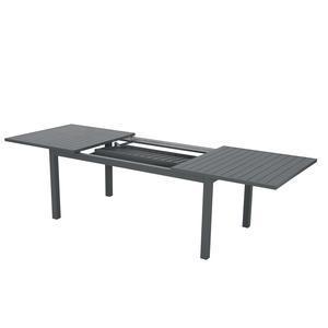 Table extensible Zao - 100 x 180 x H 75 cm - Gris - MOOREA