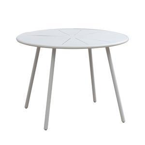 Table ronde Miami blanc - ø 100 x H 75 cm - MOOREA