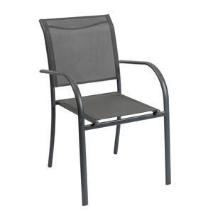 Fauteuil TOM - 56 x 59 x 86 cm - Anthracite - MOOREA