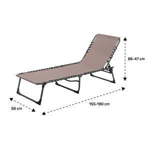 Transat Tula - 56 x L 155 x H 47 cm - Taupe - MOOREA