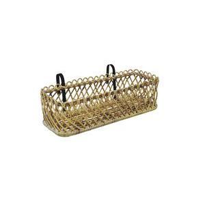 Balconière en rotin - L 59 x H 26 x l 21 cm - Beige - MOOREA