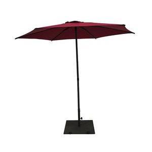 Parasol rond Soya - ø 2.7 x H 2.2 m - Bordeaux - HESPERIDE