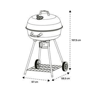 Barbecue Colorado - ø 56 x H 98 cm - Noir - MOOREA