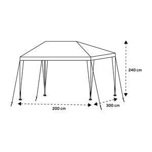 Tonnelle Pépita - 300 x L 200 x H 240 cm - Gris - MOOREA