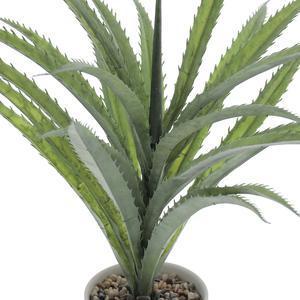 Aloe artificiel en pot - Ø 11.5 x H 46 cm - Blanc - K.KOON