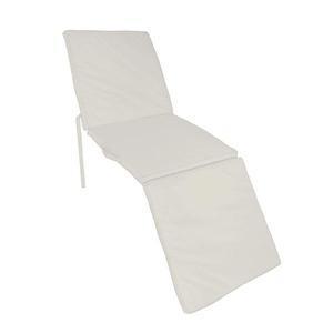 Coussin bain de soleil - 180 x 60 x 4 cm - Blanc - MOOREA