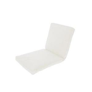 Coussin d'assise + dossier imperméables - 90 x 40 x 4 cm - Blanc - MOOREA