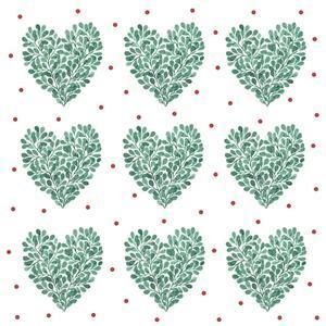 20 serviettes "cœurs" - 33 x 33 cm - Multicolore - Différents modèles