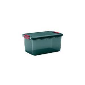 Boite de rangement bricolage 43 L - 59 x 39 x H 28 cm - Gris et orange - Uptech - Différentes tailles