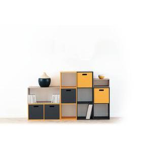 Etagère 2 cases - 34.5 x 32 x H 67.5 cm -Moutarde - FIVE