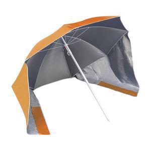 Parasol de plage 2 en 1 - ø 180 cm - Curry