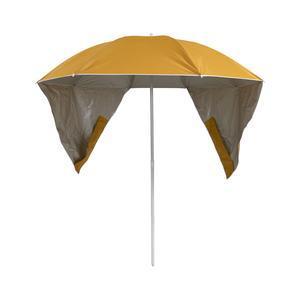 Parasol de plage 2 en 1 - ø 180 cm - Curry