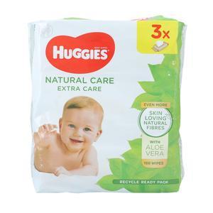 Lingettes Natural Care - 3 x 56 pièces - HUGGIES