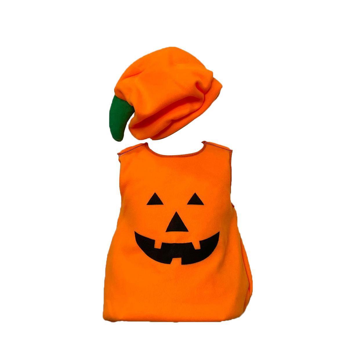 Costume citrouille - 3 à 4 ans - Orange - C'PARTY
