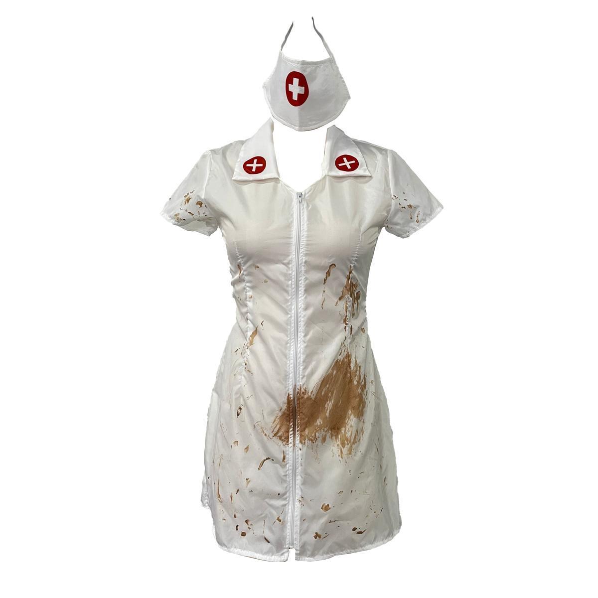 Costume d'infirmière sanglant - Taille adulte unique - C'PARTY