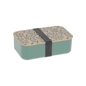 Lunch box imprimé feuilles - 19 x 12.5 x H 6.5 cm