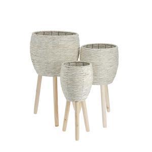 Cache pot sur pieds - Ø 18,5 x H 49 cm - K.KOON