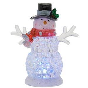 Personnage de Noël LED - H 10 à 11 cm - Blanc