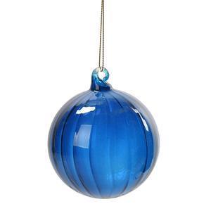 Boule en verre - ø 8 cm - Bleu