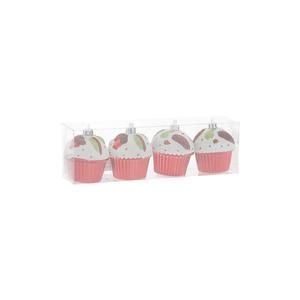 4 suspensions Cupcake - ø 5 x H 6 cm