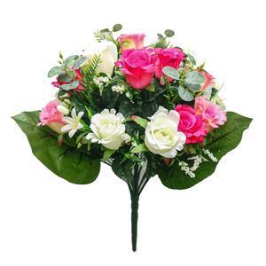 Bouquet de jasmin et roses - H 52 cm - Différents modèles