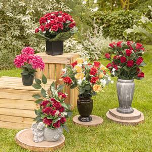 Bouquet de jasmin et roses - H 52 cm - Différents modèles
