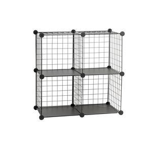 Étagère Mixy 4 cubes - 32 x L 65 x H 65 cm - Noir - K.KOON