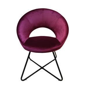 Fauteuil Léonard - 62.5 x L 74 x H 64 cm - Bordeaux - K.KOON