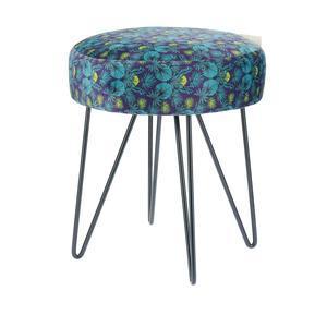 Tabouret Arty - 33 x L 33 x H 38 cm - Bleu - K.KOON