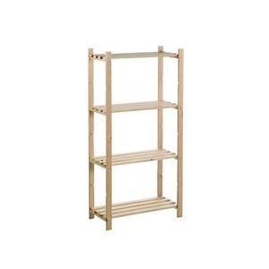 Etagère en pin en kit 4 niveaux - 65 x 30 x H 131 - 5 cm