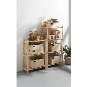 Etagère en pin en kit 4 niveaux - 65 x 30 x H 131 - 5 cm